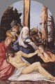 La lamentación de Cristo El pintor desnudo renacentista Hans Baldung